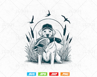 Duck Hunting Dog SVG File, Duck Hunter svg, Hunting Dog svg, Hunting Season svg, Duck Hunting Shirt, Duck Hunting Clipart, Duck Hunting png