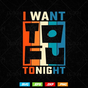 Je veux du tofu ce soir des fichiers Png végétariens végétariens drôles rétro, conception de t-shirt végétarien, fichiers Svg végétariens pour cricut