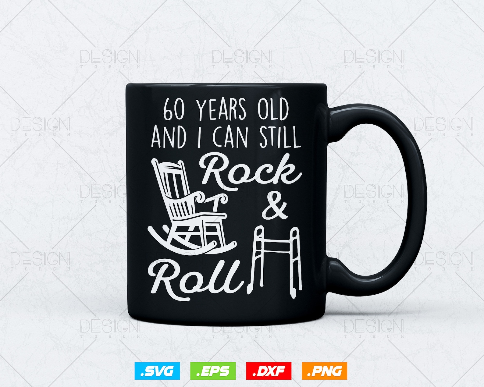 60th Rocks 60 Years Old Rock & Roll Birthday Svg Png, 60th Birthday Clipart T ...