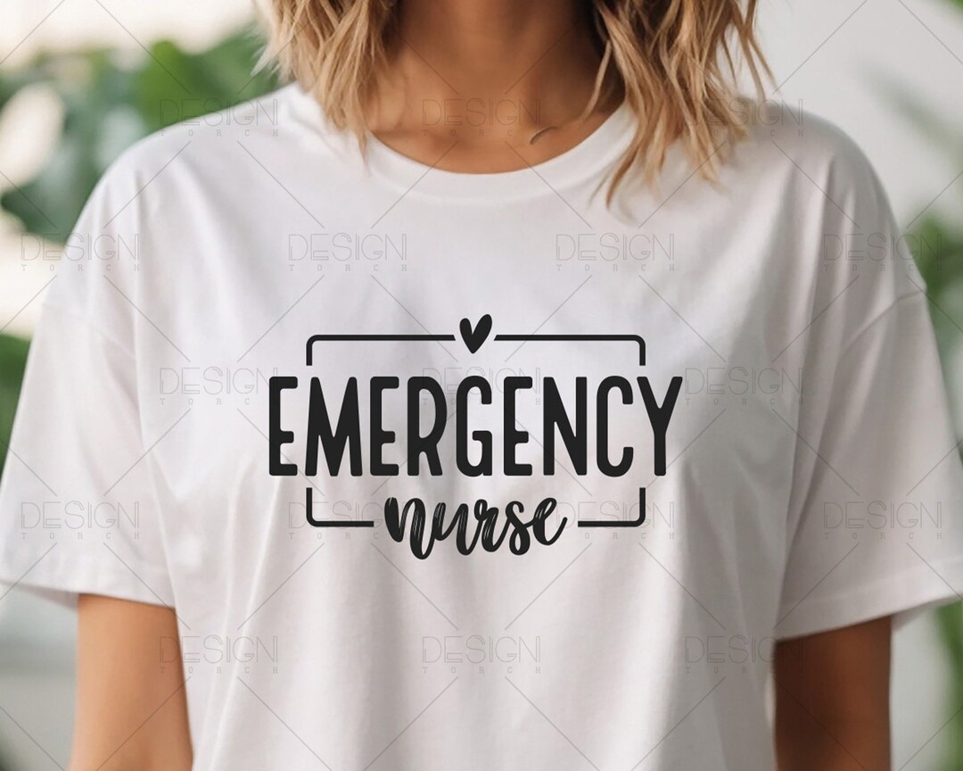 Emergency Nurse Svg Files, ER Nurse Svg, Gift for ED RN, Emergency ...