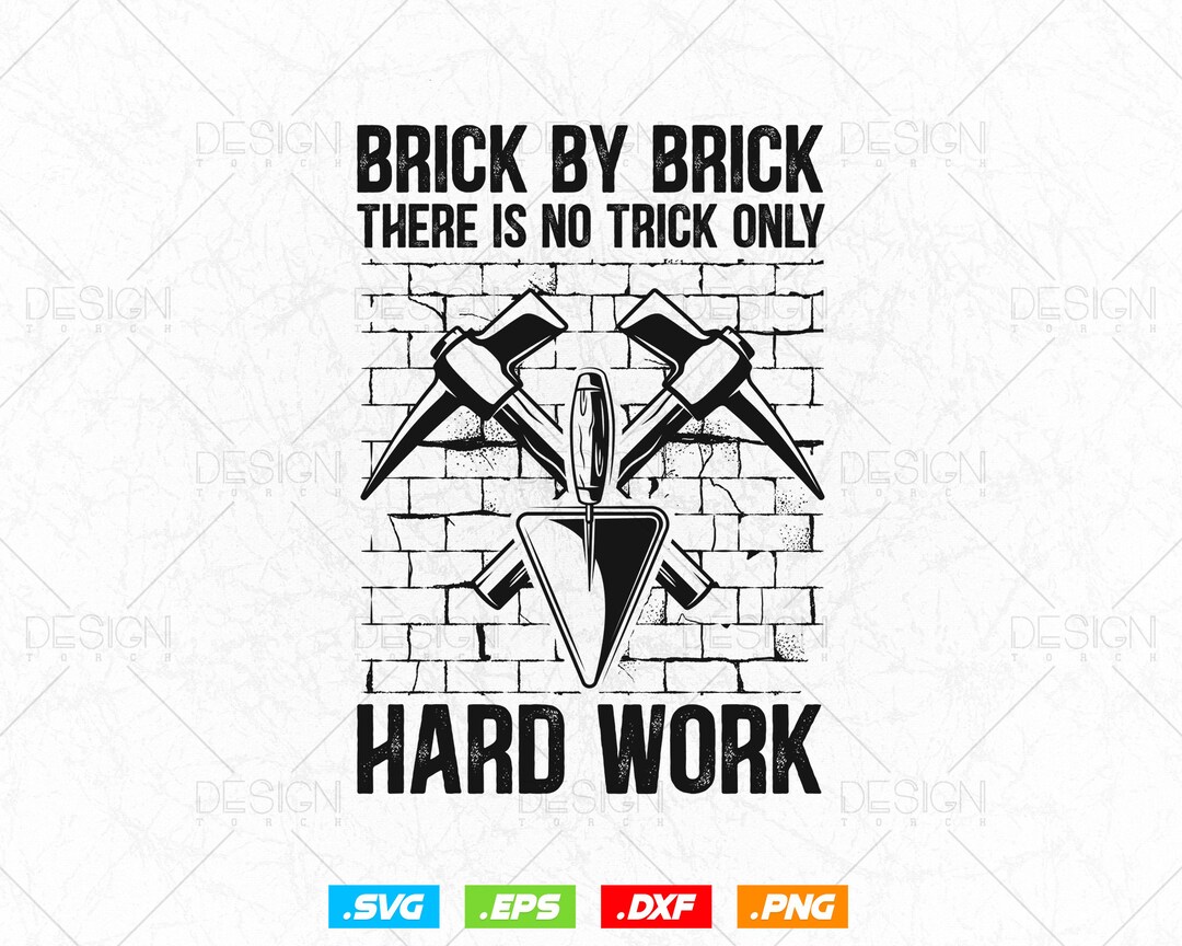 Funny Bricklayer Brick Mason Masonry Svg Png Construction Etsy