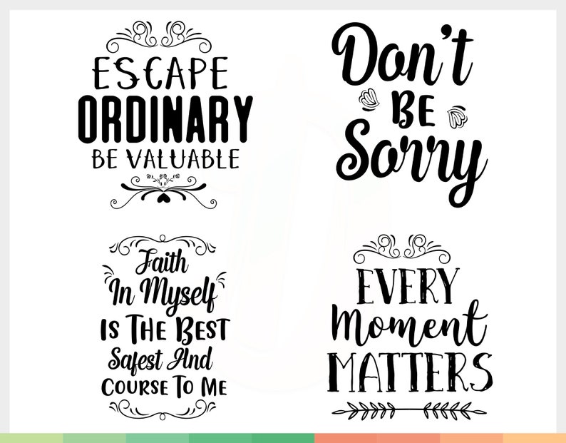 Download Inspirational Svg Bundle 24 Cut Files Motivational quote ...