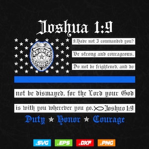 Law Enforcement Police Themed Blue Line USA Flag Vector T-shirt Design Svg File, Police Officer svg files for cricut