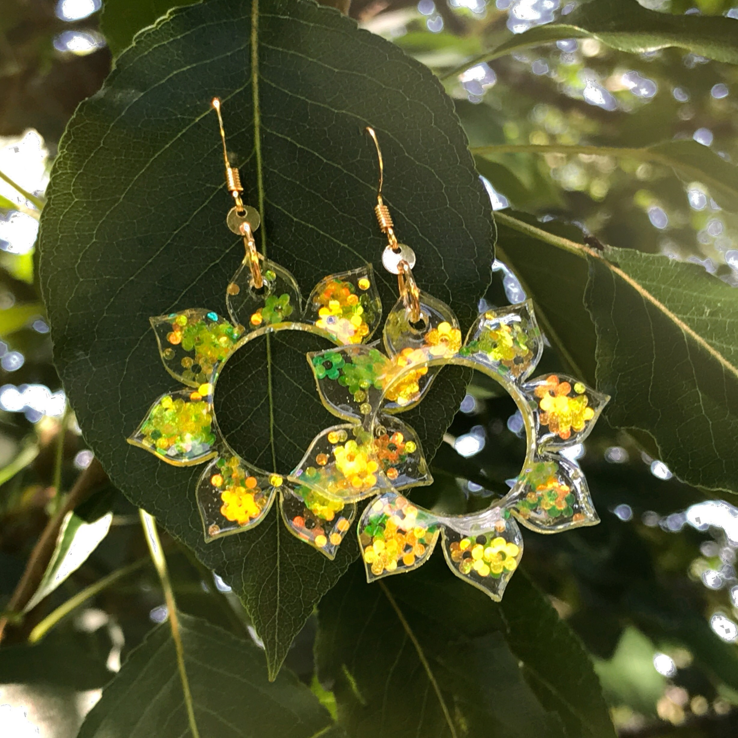 Sunflower 70s Earrings Retro Flower Earrings Vintage Daisy Etsy Nederland