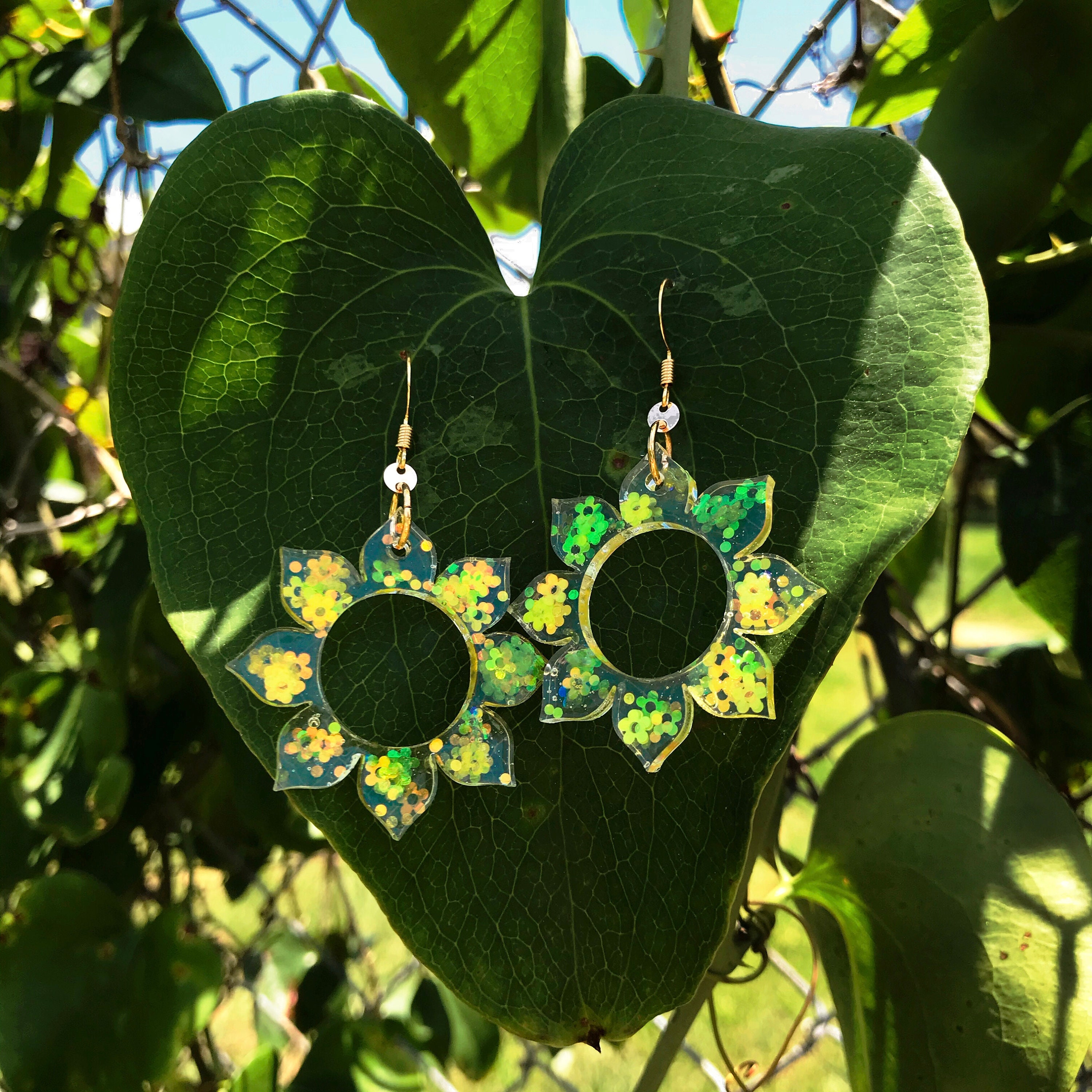 Sunflower 70s Earrings Retro Flower Earrings Vintage Daisy Etsy Nederland