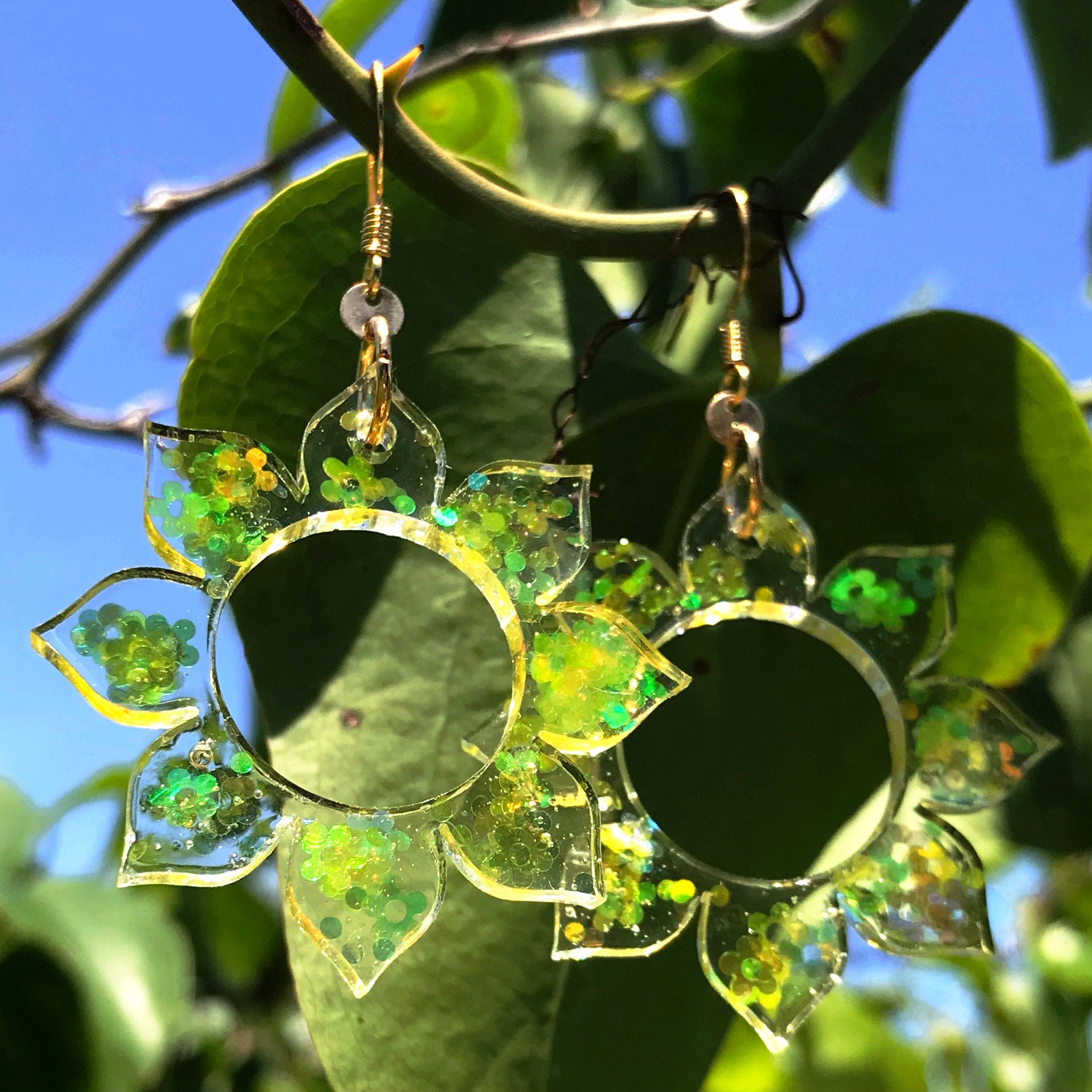 Sunflower 70s Earrings Retro Flower Earrings Vintage Daisy Etsy Nederland