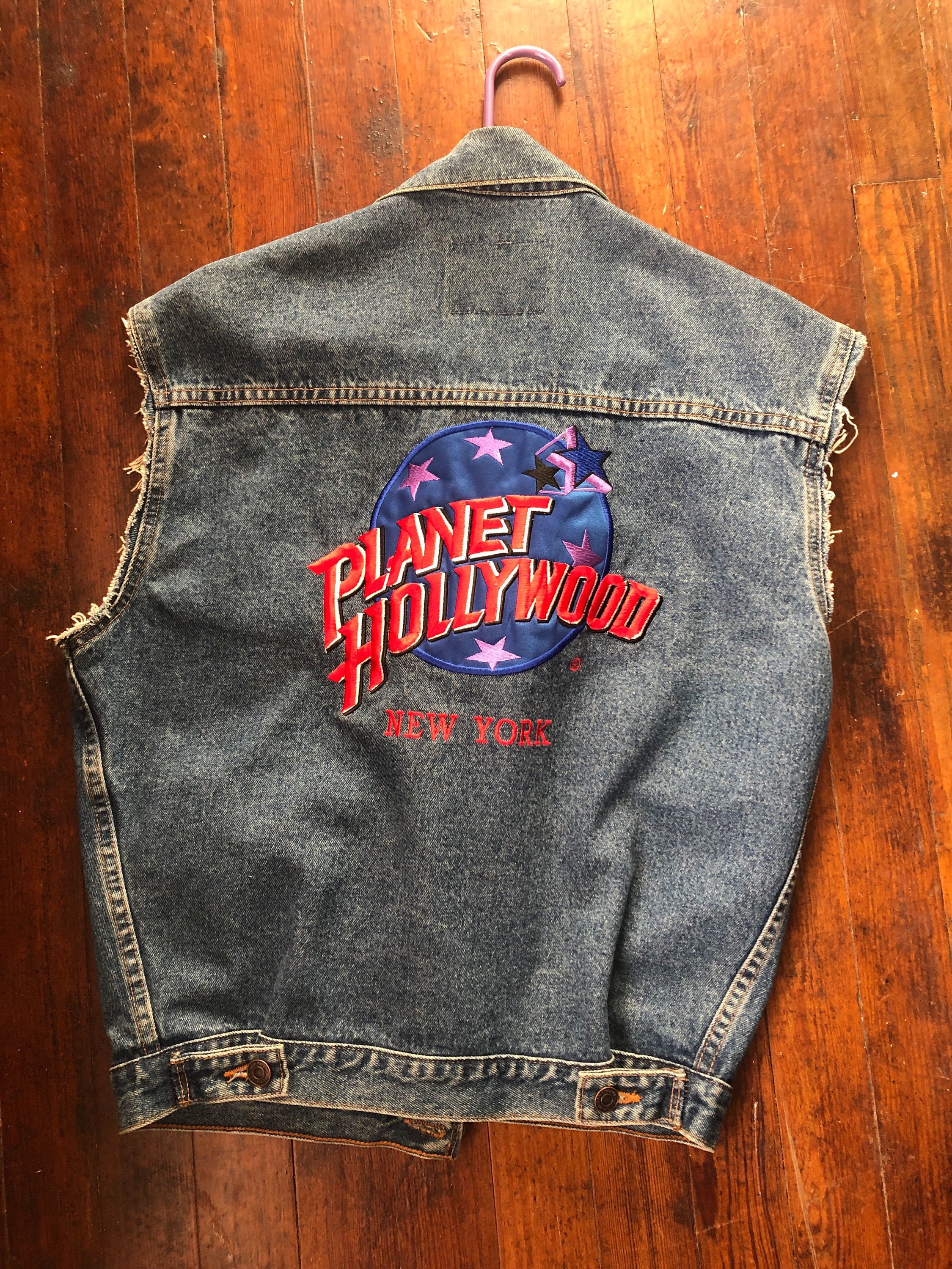 Planet Hollywood Jean Jacket New York Vintage - Etsy