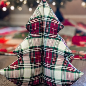 Stuffed Fabric Christmas Tree - Classic Plaid
