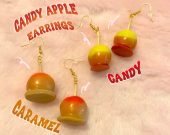 Candy Apple Earrings!