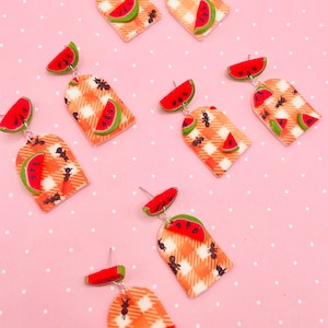 Picnic Stud Dangle Earrings