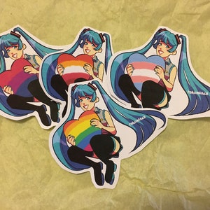 LGBT Pride Hatsune Miku Stickers