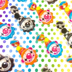 Teddy Bear Clown Stud Earrings