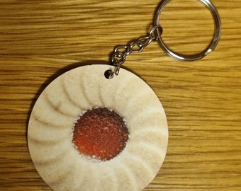 Cute & Funny Biscuit Keyrings - 6 Designs to Choose From - Gift for Him or Her Party Bags Stocking Filler Keychain