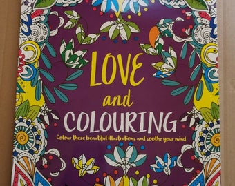 LOVE and Colouring Book Creative Colouring Book lockdown approved