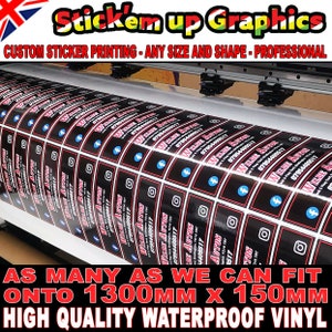 Bulk Custom Printed Vinyl Stickers Stickers Etiketten en op maat gesneden