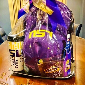 LSU Ballcap Cooler Backpack Set