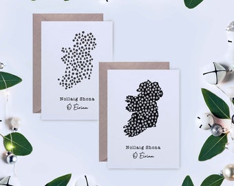 Nollaig Shona Irish Christmas Card, Merry Christmas From Ireland, Gaeilge Christmas Cards, Irish Language Card, Sustainably Made in Ireland