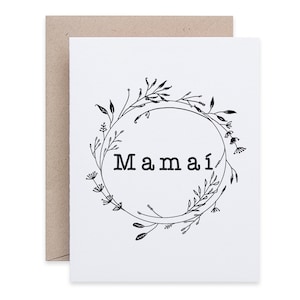 Ierse Moederdagkaart, Ma Card, Mam Card, Irish Mammy Card, Ierse taal, gepersonaliseerde Moederdag, Ierland Moederdag, gemaakt in Ierland
