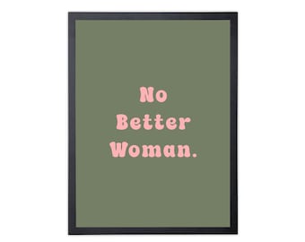 Geht es besser, Frauen Power, irischer Spruch, Retro Kunst, irisches Geschenk, 70er Print, irische Sprache, irische Kunst, Wandkunst,