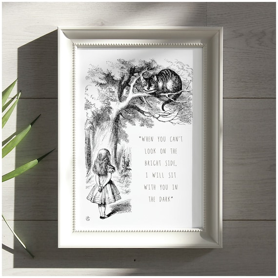 Impression de citation d'Alice au pays des merveilles, impression ..., حجم الصورة 570x570