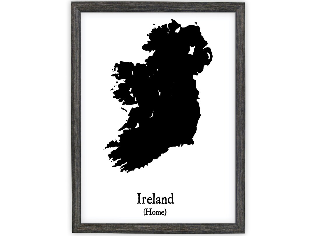 Irland Karte Druck, Irisches Geschenk, Irland Geschenk, Irland Sprüche