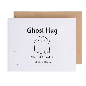 I Miss You Cards, Ghost Hug Cards, Get Well Soon Cards, Send Love Card, Virtuelle Umarmungskarte, Süße Halloween Karten, Nachhaltig Made in Ireland Bild 3