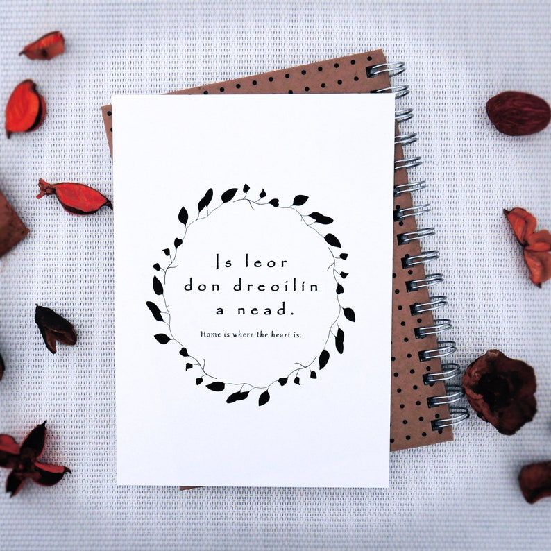 Home Is Where The Heart Is Irish Print Irish Proverbs New Etsy