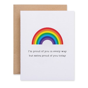 Pride Card | Be Yourself Card | Coming Out Card | Happy Pride Rainbow Card | Proud Of You Card | LGBTQ+ | Consciously Hand Made In Ireland