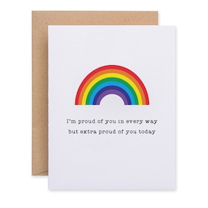Trotskaart | Wees jezelf kaart | Coming-outkaart | Happy Pride-regenboogkaart | Trots op je-kaart | LGBTQ+ | Bewust met de hand gemaakt in Ierland