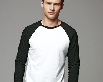 Long Sleeve Baseball T-Shirt Short Sleeve Baseball T Shirt Blank TShirt Top
