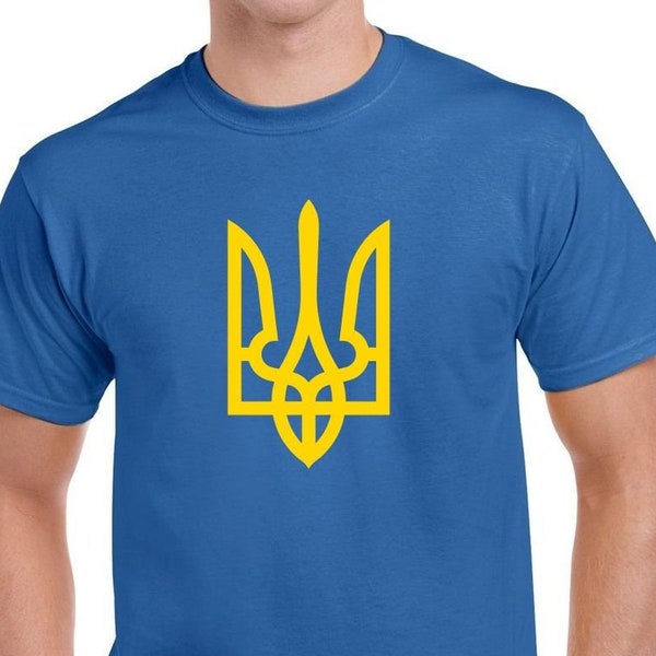 Stand With Ukraine T-Shirt Ukrain Coat of Arms Support Ukraine T-Shirt Ukrainian Flag Shirt Peace in Ukraine