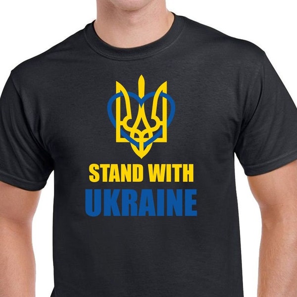 Stand With Ukraine T-Shirt Love Ukraine Support Ukraine T-Shirt Ukrainian Flag Shirt Peace in Ukraine