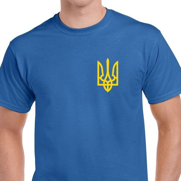 Ukraine T-Shirt Stand With Ukraine Support Ukraine T-Shirt Ukraine Flag Coat of Arms Shirt Peace in Ukraine