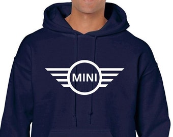 Mini Cooper Hoodie Vintage Mini Shirt Sweatshirt Hoody Pullover Car Sweater Car Inspired Shirt Mini Car Owner Gift for Him Her