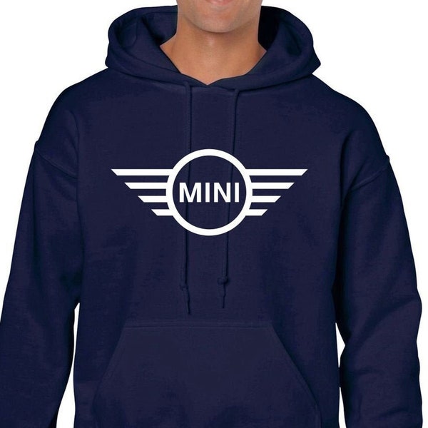 Mini Cooper Hoodie Vintage Mini Shirt Sweatshirt Hoody Pullover Car Sweater Car Inspired Shirt Mini Car Owner Gift for Him Her