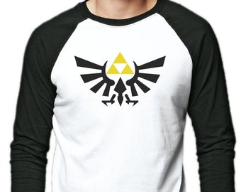 Legend of Zelda T-Shirt Long Sleeve Baseball Game Shirt Breath of the Wild Princess Zelda Triforce Link Japan Anime Hyrule Ocarina of Time