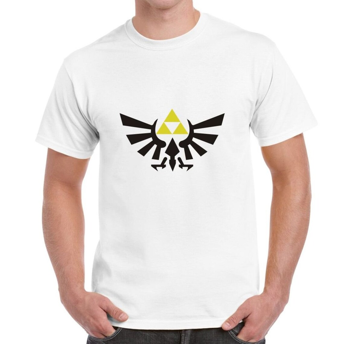 Cravatta Con Clip A Tema Legend Of Zelda Triforce, Regalo In Scatola, Smalto Colorato