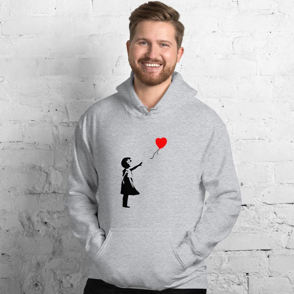 Banksy Keep Britain Tidy – Felpa Con Cappuccio Unisex, 80% Cotone, Peso 260-280 Gsm, Taglie S-XXL, Colori A Scelta - 2