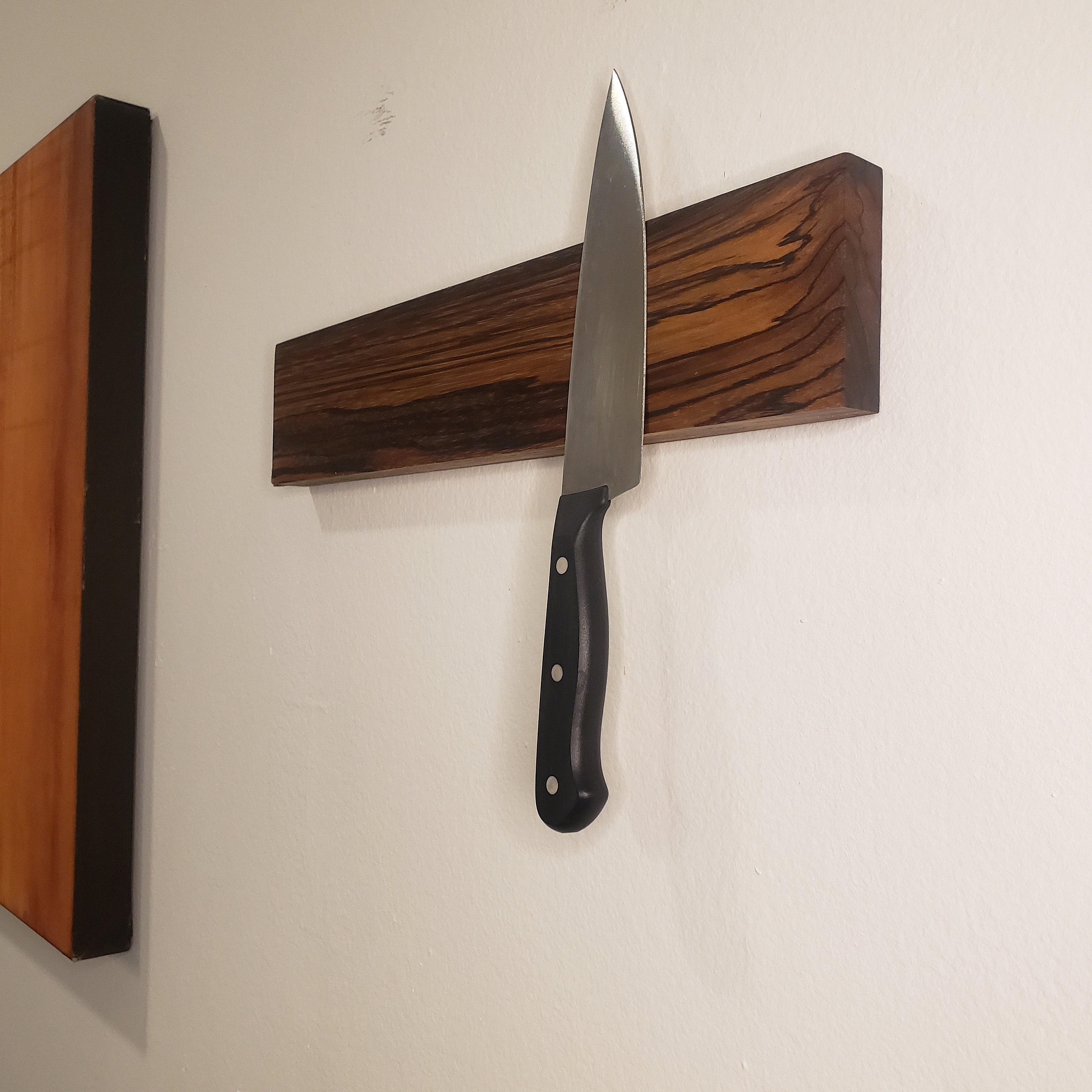 Knife Holder Live Edge Slab Etsy UK