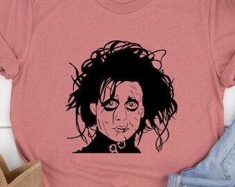 Edward Portrait Grafik Horror T-Shirt