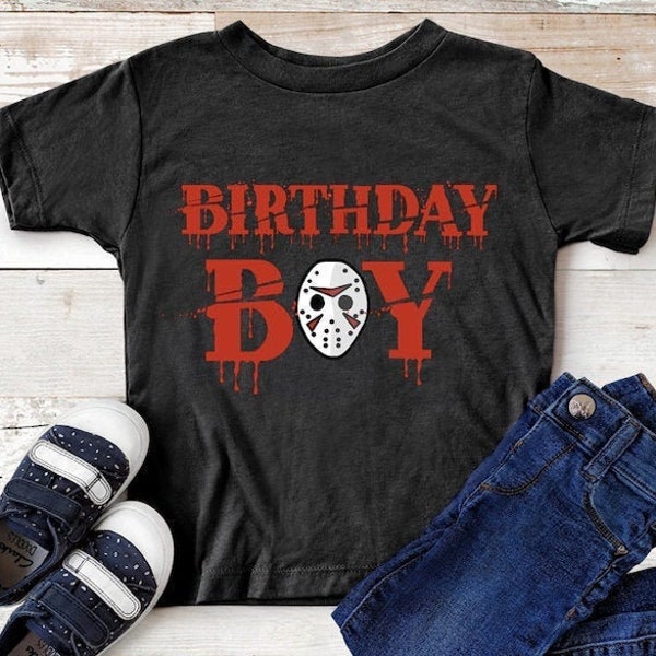 Toddler Birthday Boy Voorhees Fan Friday Horror Movie Graphic Tee T-Shirt Infant