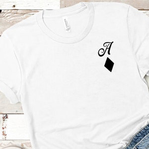 Playing Cards Black Ace King Queen Jack of Diamonds Suit Cards Graphic T-Shirt