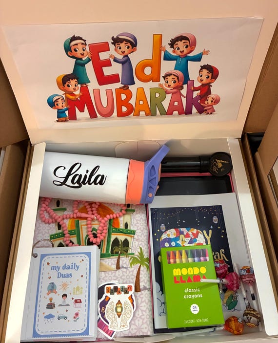 Eid Kids Gift Box, Kids Eid favors Gift box Ramadan kid Eid gift box kids Ramadan box kids activity