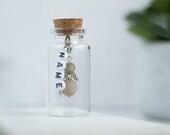 Guardian angel in a glass personalized with name lucky charm guest gift baptism birthday gift angel advent calendar advent christmas