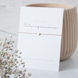 filigranes Makramee Armband für die Schwiegermama als kleines Dankeschön mit Herz
