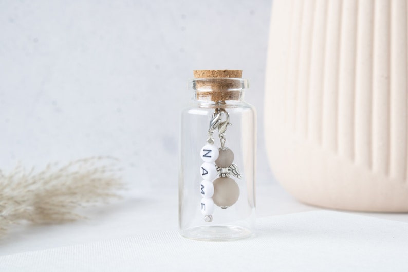 Guardian angel in a glass personalized with name lucky charm guest gift baptism birthday gift angel advent calendar advent christmas image 1