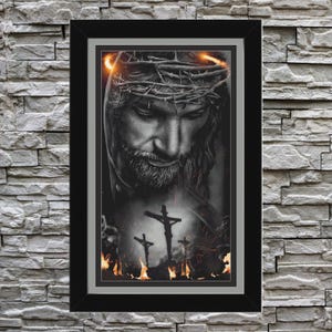 Jesus Crucified Full Coverage Cross Stitch Pattern PDF
