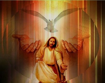 Father, Son, and Holy Spirit Full Coverage Cross Stitch Pattern PDF