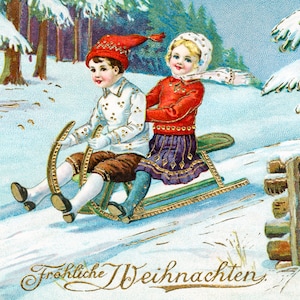 Padrão de ponto cruz com cobertura total para cartão postal de Natal vintage em PDF