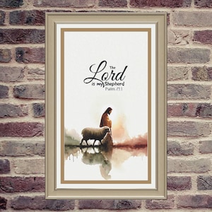 The Lord is My Shepherd Cross Stitch Pattern PDF